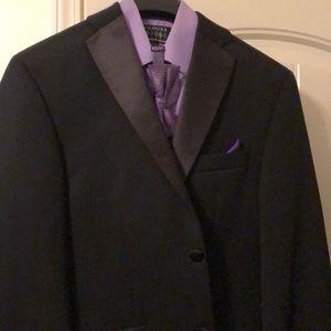 Madison suit, colors dress shirt bow tie